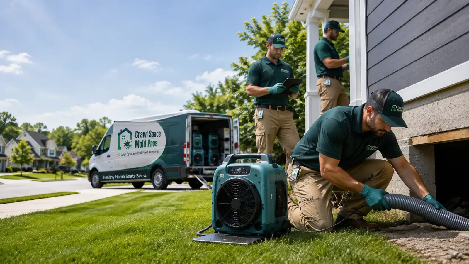 Crawl Space Mold Removal in Ashley, IL